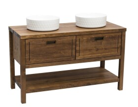 Koupelnová skříňka pod umyvadlo Naturel Country 120x72,5x51 cm palisandr COUNTRY120ZBUMPA COUNTRY120ZBUMPA