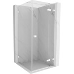 MEXEN/S - Lunar T sprchový kout dveře křídlové pravá 70 x 70, transparent, bílá 834T-070-070-20-00-P