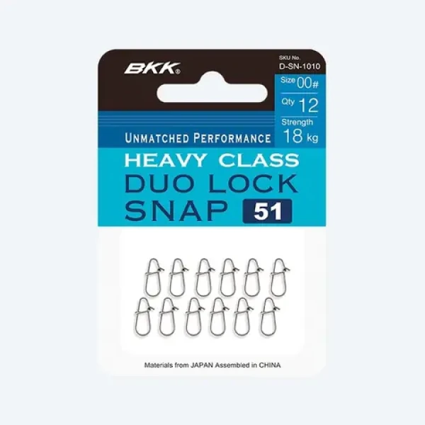 BKK Karabinka Duolock Snap-51 Velikost 1 34kg 12ks (D-SN-1012)