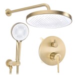 REA - Podomítková sprchová sada Grace Brush Gold + BOX REA-P4405