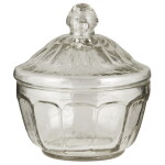 Ib Laursen Skleněná dózička Clear Glass, čirá barva, sklo