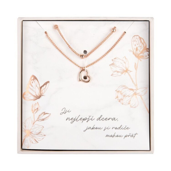 Šperk rosegold v krabičce