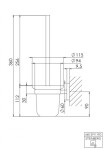STEINBERG - 660 WC štětka nástěnná s držákem, matné sklo/růžové zlato 660 2911 RG