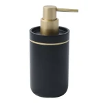 Spirella BLY dávkovač mýdla černo-zlatý / polyresin / 290 ml (7610583209795)
