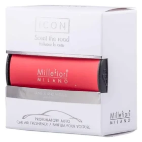 Millefiori Milano Icon Classic Vanilla and Wood červená / Vůně do auta / 50 g (8051938698113)