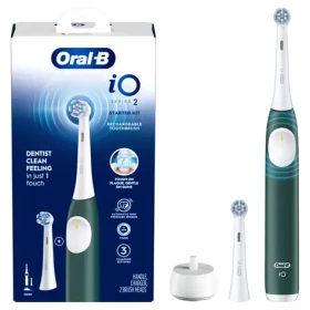 Oral-B iO 2 Forest Green / Elektrický zubní kartáček / magnetický pohon / rotačně-sonický pohyb (Oral-B iO 2 Forest Green)