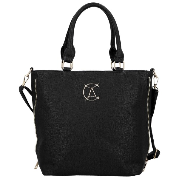 Stylová dámská koženková kabelka do ruky Basttilla, černá