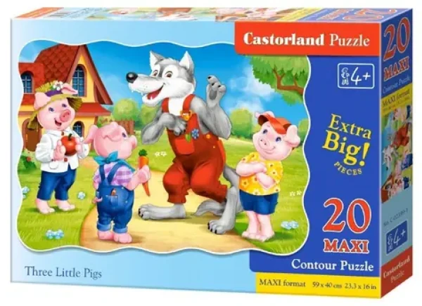 Castorland 02399 Puzzle Tři malá prasátka MAXI