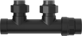 MEXEN - Dvouúhlový radiátorový ventil D50, černá W907-000-70