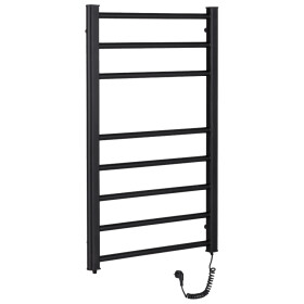 CERANO - Elektrický sušák ručníků Domenico - 128 W - černá matná - 860x550 mm LIV-ER-8-55