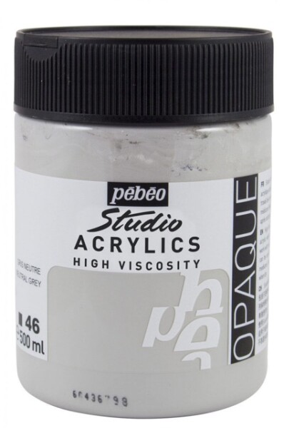 Pébéo Studio Acrylic 500 ml 046 šedá