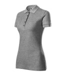 Cotton Heavy polokošile dámská tmavě šedý melír S