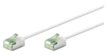 Goobay 74357 bílý / Patch kabel / Cat 8.1 / U/FTP / Slim / 0,15 m (74357)