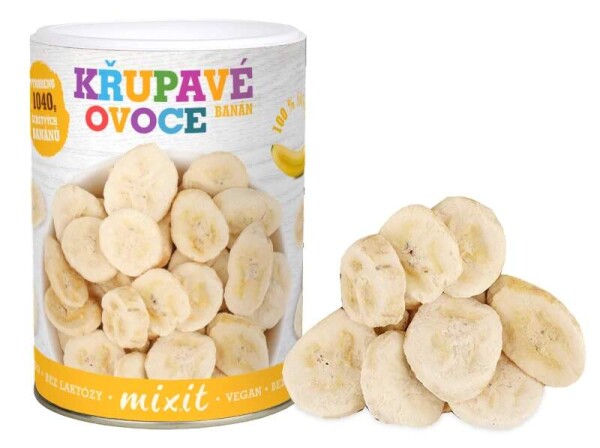 Mixit Banán Křupavé ovoce 130 g (Mrazem sušené)