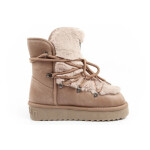 D.Franklin snow boots ladies winter fashion fur insulated brown high dámské 40