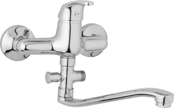 JB Sanitary Nástěnná umyvadlová a sprchová baterie SLIM, rozteč 150 mm, bez příslušenství, S ramínko 250 mm A10 36 20