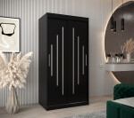 Šatní skříň Abi Y0 Barva korpusu: Dub artisan, Rozměry: 120 cm, Dveře: Černá