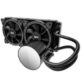 DarkFlash TR240 RGB černá / AiO chladič CPU / 2x 120 mm / ARGB podsvícení / 800-1800 RPM / 32 dB / Intel + AMD (TR240 Black)