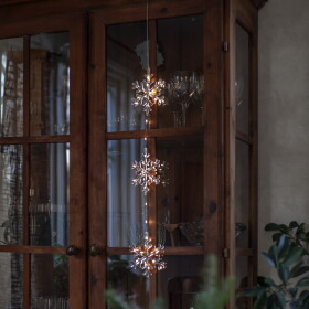 STAR TRADING Světelný LED řetěz Stina 58 cm, čirá barva, plast
