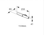 IDEAL STANDARD - Mirror&Light LED svítidlo Eva 233x85x41 mm, 6W, chrom T3189AA