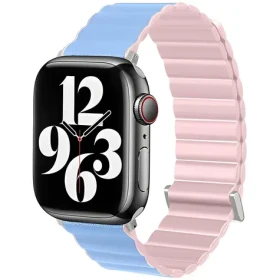 Beline Magnetic Pro růžovo-modrá / Pásek pro Apple Watch / 38/40/41mm / magnetický