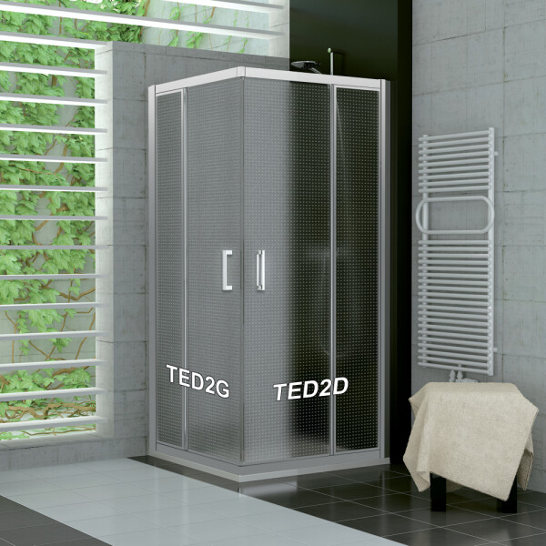 SanSwiss TED2D 0900 01 30 Pravý díl sprchového koutu 90 cm, matný elox/mastercarré