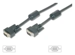 Equip VGA kabel M/M černý / Propojovací kabel / 1,8 m / feritová tlumivka / max. 2048×1536 (118817)