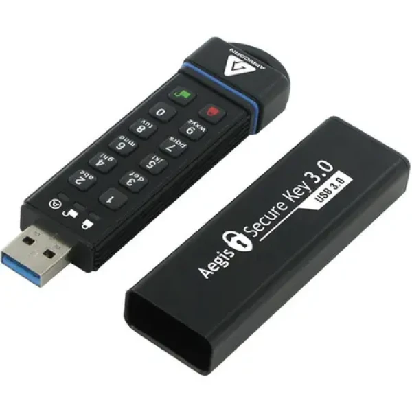 Apricorn Aegis Secure Key 60GB / Flash Disk / šifrování 256-it AES / USB 3.0 / IP68 / FIPS 140-2 Level 3 (ASK3-60GB)
