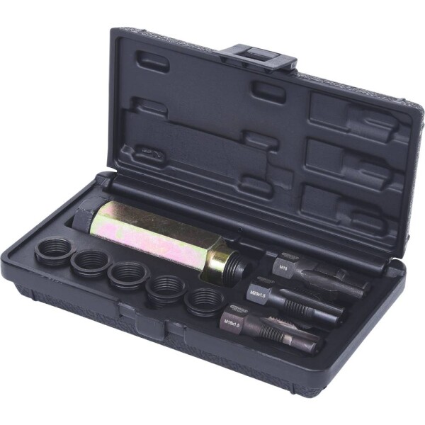 KS Tools 150.5090 Sada pro opravu sond THREADfix M18x1,5 pro lambda sondy, 9 ks