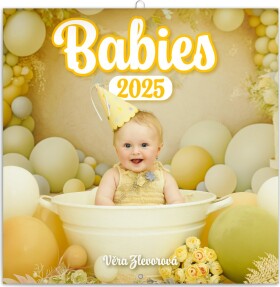 Kalendář 2025 poznámkový: Babies Věra Zlevorová, 30 30 cm