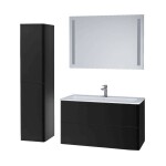 Mereo Siena, koupelnová skříňka 80 cm, černá mat CN441S