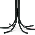 Věšák stojanový, kovová konstrukce, černý matný lak, výška 188 cm, nosnost 12 kg