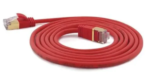 Wantec červená / Patch kabel / Cat7 S/FTP / RJ-45 / 5 m (7163)