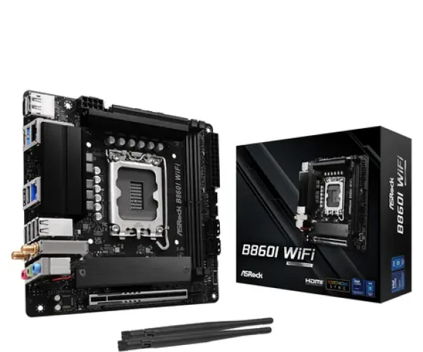ASRock B860I WiFi / B860 / LGA 1851 / 2x DDR5 / PCIEx 16 / 2.5GLAN / Wi-Fi / mini-ITX (90-MXBQQ-A0UAYZ)