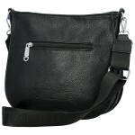 Trendy dámská koženková crossbody kabelka Candelis, černá