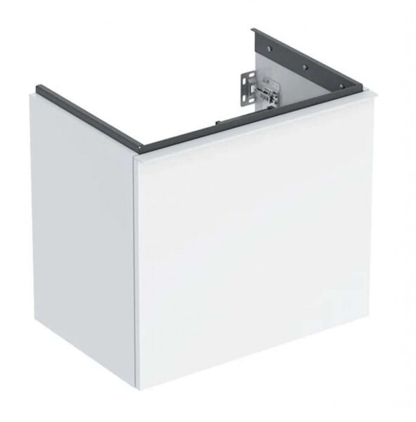 GEBERIT - Acanto Umyvadlová skříňka, 60x54x42 cm, 2 zásuvky, lesklá bílá 503.008.01.1