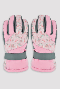 Noviti RN055 Dívčí lyžařské rukavice Leaves směs barev 18 cm