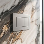 REA - Podomítkový Instalační Set Slim 024N pro WC s Tlačítkem J Satin KPL-E1637