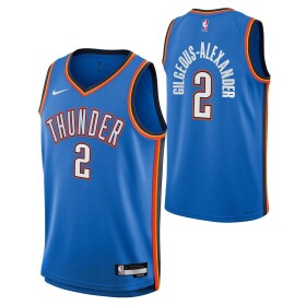 Nike Dětský dres Oklahoma City Thunder NBA Shai Gilgeous-Alexander #2 Swingman Modrá (YOUTH)