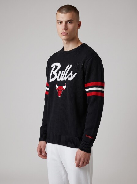 Mitchell & Ness Pánská mikina Chicago Bulls NBA Head Coach Sweater Velikost: XL