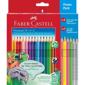 FABER-CASTELL Grip Pastelky - promo balení 18+4+2 ks (201540)