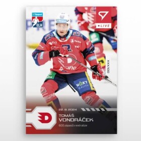 Hokejová karta Live Tipsport 2024-2025 - L-02 Tomáš Vondráček