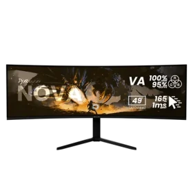 49" Arozzi Nova černá / Monitor / VA / Curved 1500R / 5120x1440 / 32:9 / 165Hz / 1ms / DP+HDMI+USB-C (AZ-NO-49TUW165-BK)