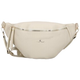 Trendy dámská koženková ledvinka Ebina, béžová