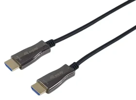 Equip HDMI 2.0 AOC černý / Propojovací kabel / 10 m / 4K/60Hz / 18 Gbps / HDR / 3D (119437)