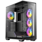 Antec Gamer C3 ARGB černá / ATX / 1x USB-A 3.0 / 1x USB-C 3.2 Gen 2 / 4x 120mm ARGB / bez zdroje / průhledná bočnice (0-761345-10029-8)