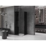 MEXEN/S - Velar L Duo sprchový kout, posuvné dveře 100 x 100, grafit, grafit metal 871-100-100-02-43-95