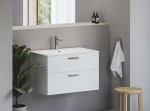 RAVAK - Chrome Slim Umyvadlo 81x49 cm, s přepadem, otvor pro baterii, bílá XJX01180002