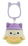 Squishmallows Klíčenka Banán s kočičí čepicí - Junie 9 cm