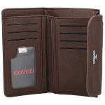 Stylová dámská koženková peněženka Coveri Deana, coffee